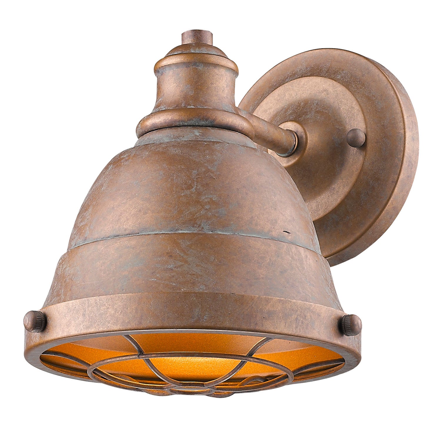 Golden - 7312-BA1 CP - One Light Bath Vanity - Bartlett - Copper Patina