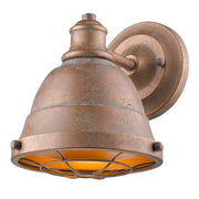 Golden - 7312-BA1 CP - One Light Bath Vanity - Bartlett - Copper Patina