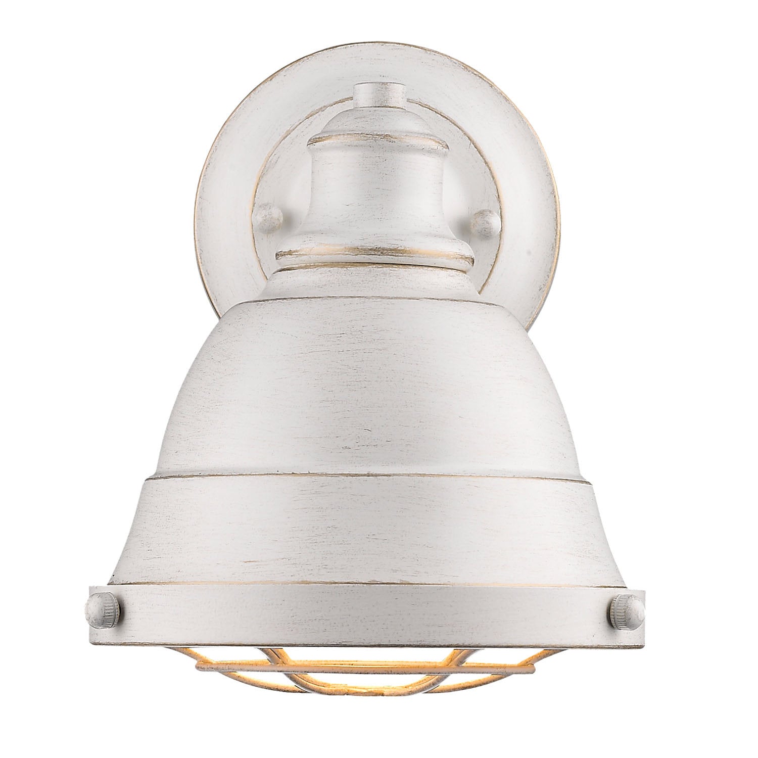 Golden - 7312-BA1 FW - One Light Bath Vanity - Bartlett - French White