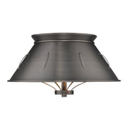 Golden - 7917-FM AS - Two Light Flush Mount - Whitaker - Aged Steel