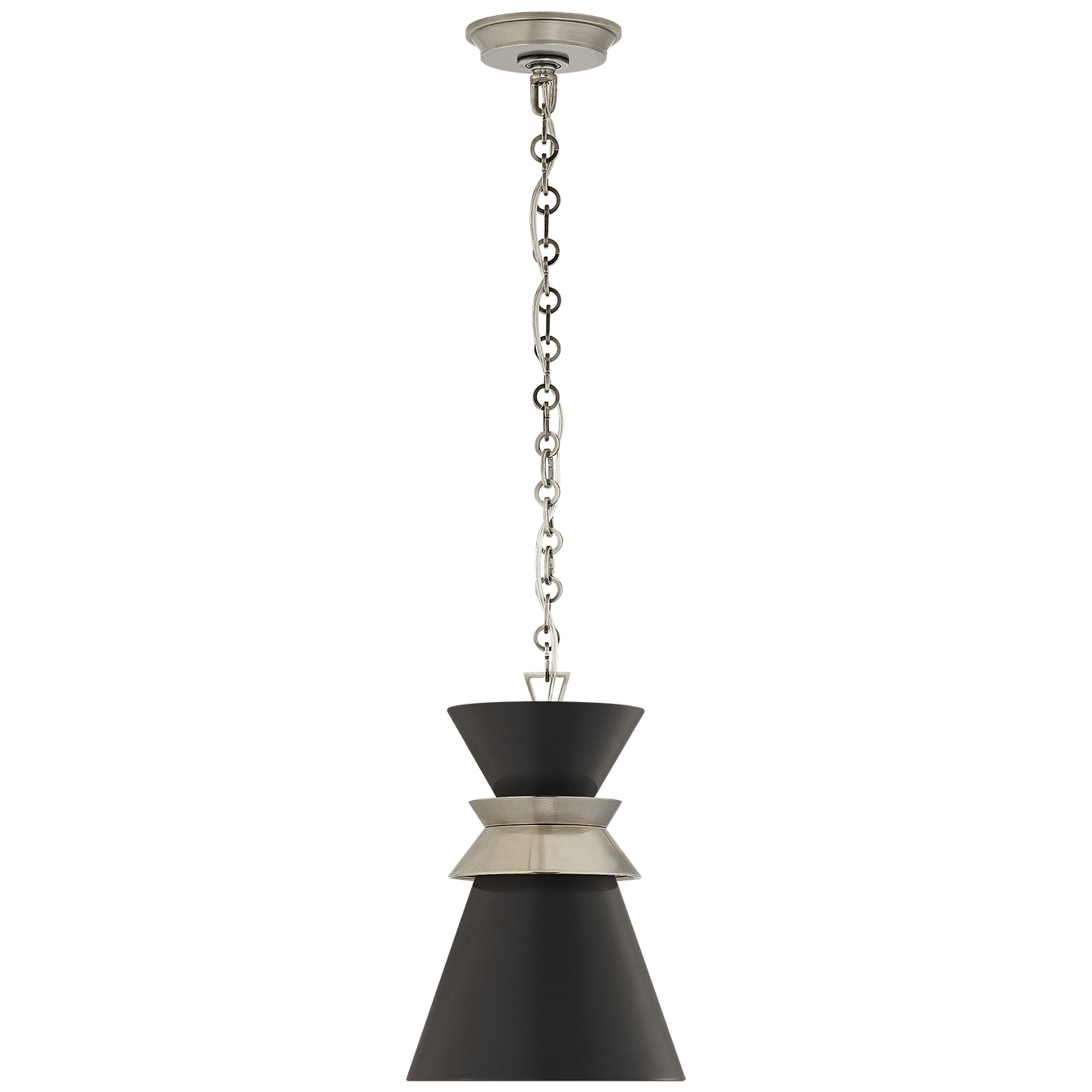 Visual Comfort Signature - CHC 5240AN-BLK - One Light Pendant - Alborg - Antique Nickel