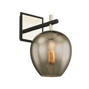 Troy Lighting - B6211-TBK/PN - One Light Wall Sconce - Iliad - Textured Black & Polish Nickel