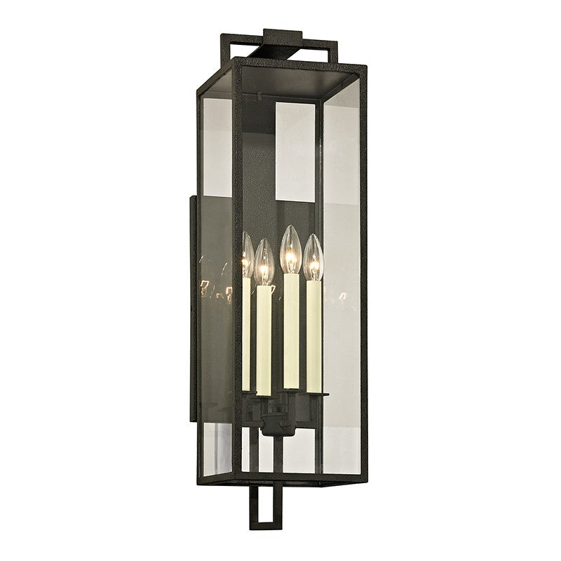 Troy Lighting - B6383-FOR - Four Light Wall Lantern - Beckham - Forged Iron