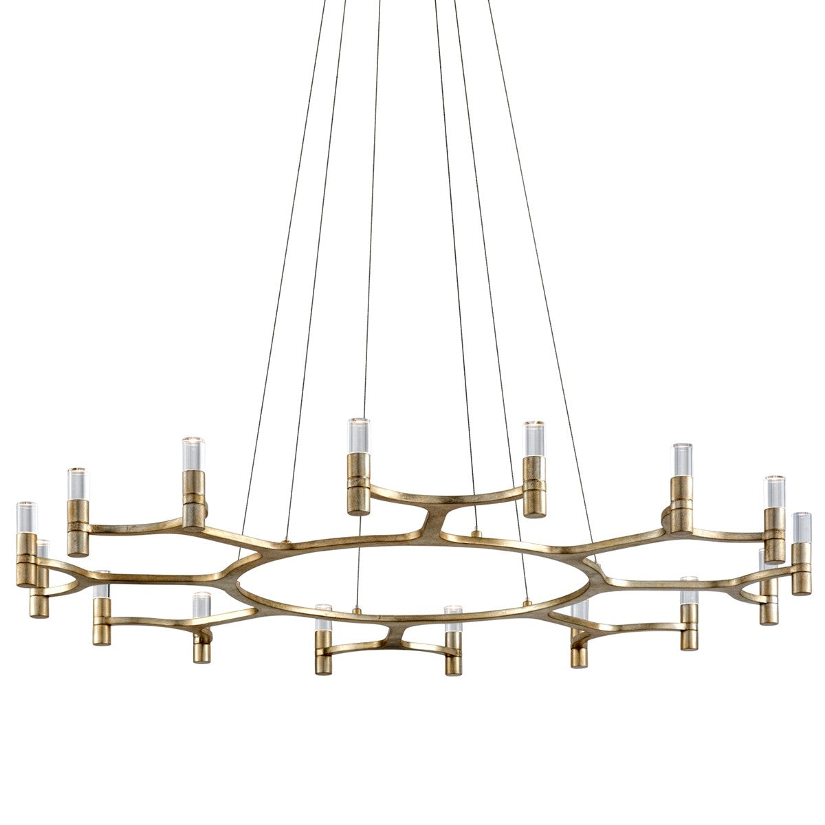 Corbett Lighting - 258-016-WSL - LED Chandelier - Nexus - Warm Silver Leaf