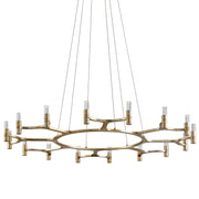 Corbett Lighting - 258-016-WSL - LED Chandelier - Nexus - Warm Silver Leaf