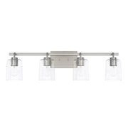 Capital Lighting - 128541BN-449 - Four Light Vanity - Greyson - Brushed Nickel
