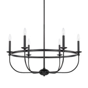 Capital Lighting - 425161MB - Six Light Chandelier - Rylann - Matte Black