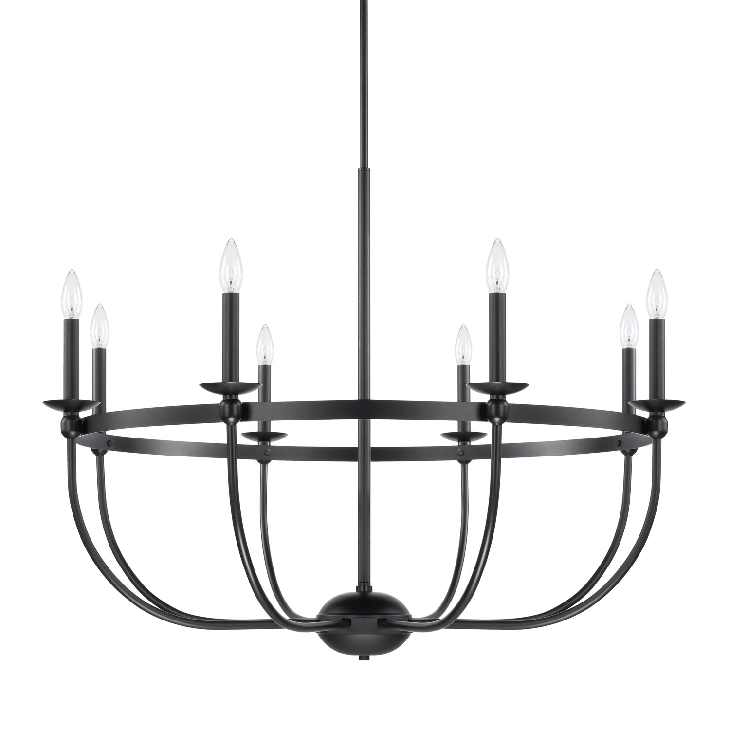 Capital Lighting - 425181MB - Eight Light Chandelier - Rylann - Matte Black