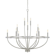 Capital Lighting - 428501BN - 12 Light Chandelier - Greyson - Brushed Nickel