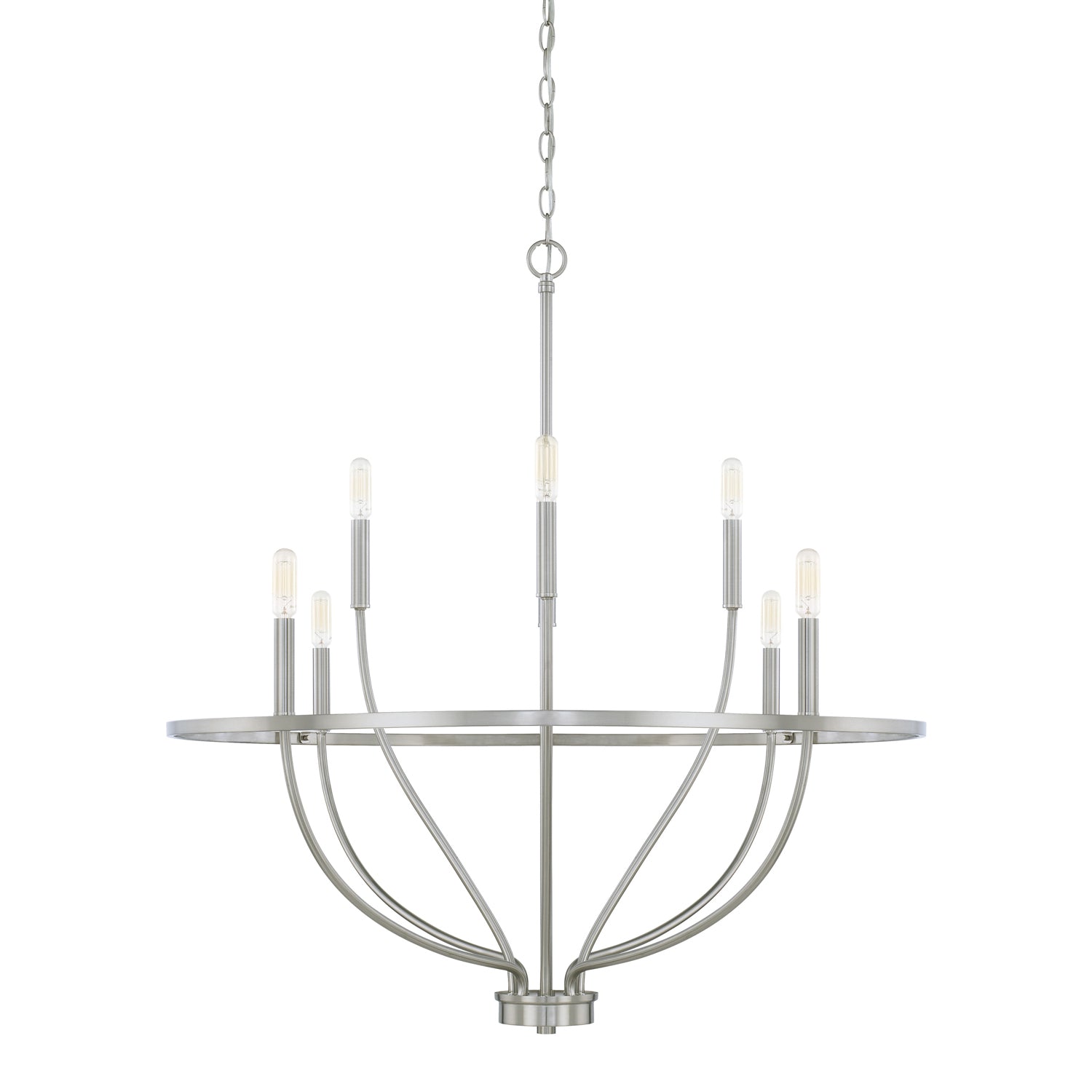 Capital Lighting - 428581BN - Eight Light Chandelier - Greyson - Brushed Nickel