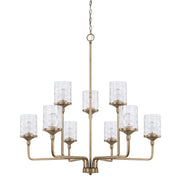 Capital Lighting - 428891AD-451 - Nine Light Chandelier - Colton - Aged Brass