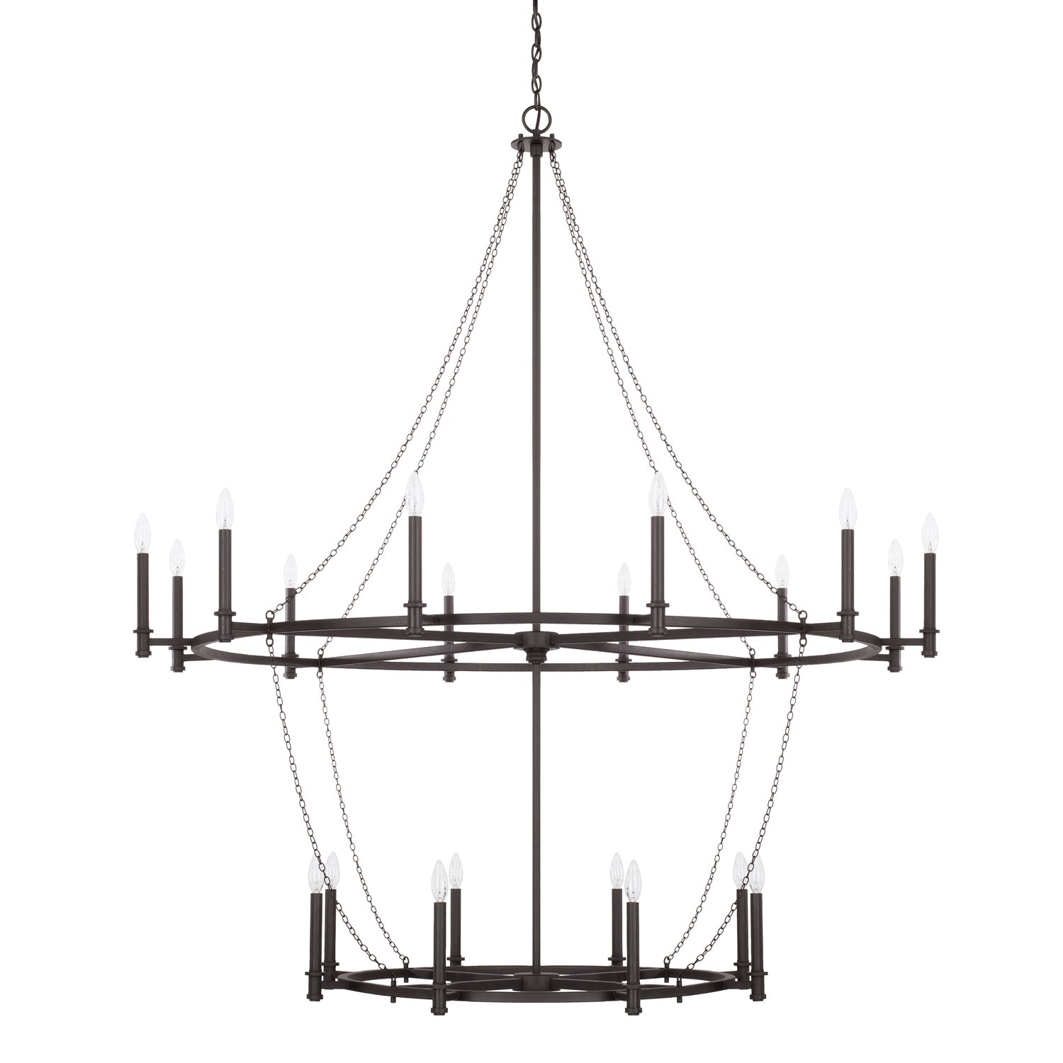Capital Lighting - 528702BI - 20 Light Chandelier - Lancaster - Black Iron