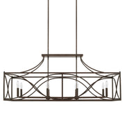 Capital Lighting - 829181NG - Eight Light Island Pendant - Tybee - Nordic Grey
