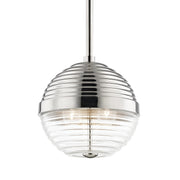 Hudson Valley - 1210-PN - Three Light Pendant - Easton - Polished Nickel
