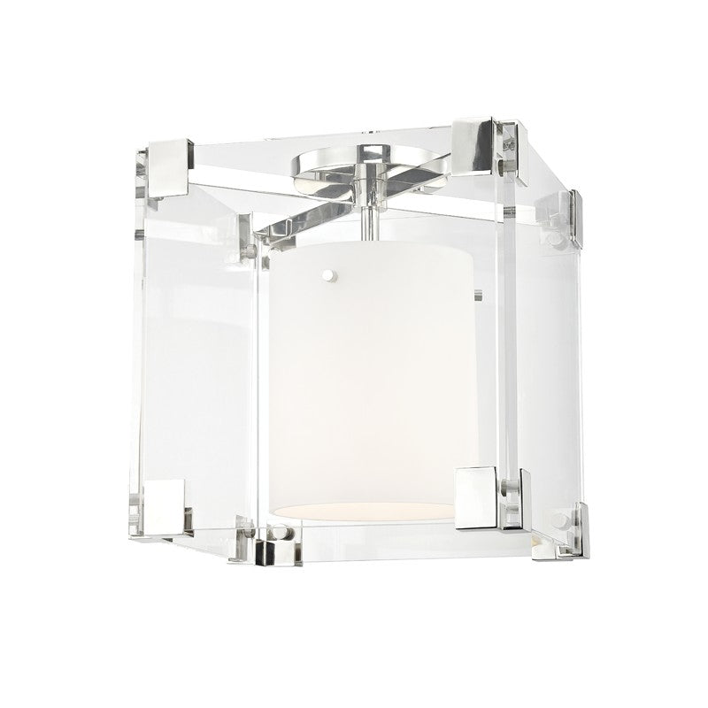 Hudson Valley - 4100-PN - One Light Flush Mount - Achilles - Polished Nickel