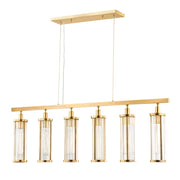 Hudson Valley - 9146-AGB - Six Light Island Pendant - Marley - Aged Brass
