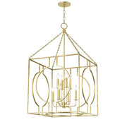 Hudson Valley - 9224-GL - Eight Light Pendant - Octavio - Gold Leaf