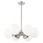 Mitzi - H193806-PN - Six Light Chandelier - Paige - Polished Nickel