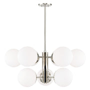 Mitzi - H193809-PN - Nine Light Chandelier - Paige - Polished Nickel