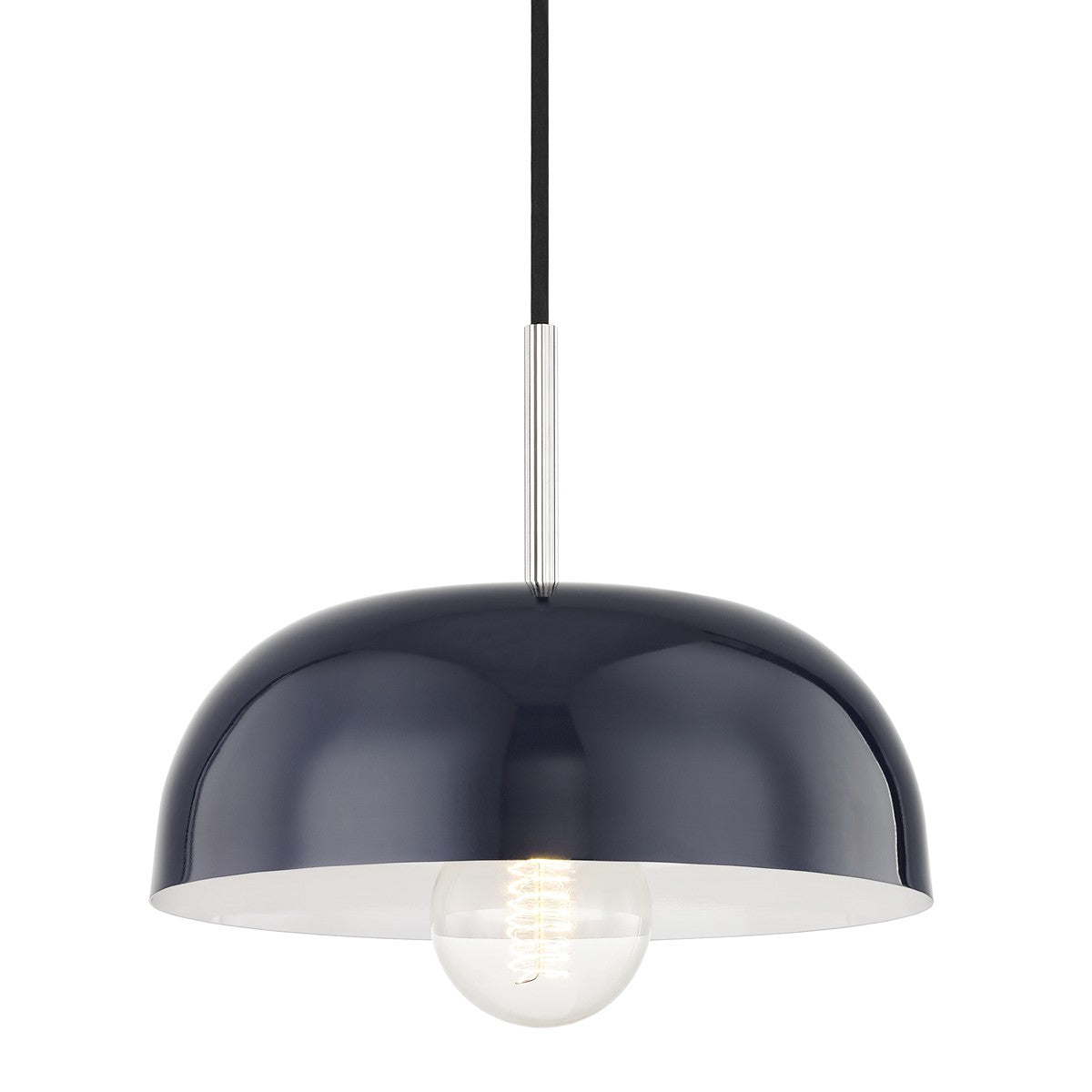 Mitzi - H199701S-PN/NVY - One Light Pendant - Avery - Polished Nickel/Navy