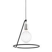 Mitzi - H245701-PN/BK - One Light Pendant - Dana - Polished Nickel/Black