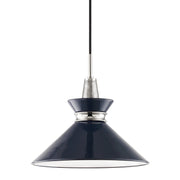 Mitzi - H251701S-PN/NVY - One Light Pendant - Kiki - Polished Nickel/Navy