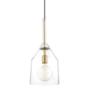 Mitzi - H252701L-AGB - One Light Pendant - Sloan - Aged Brass