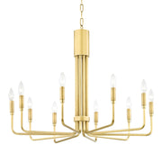 Mitzi - H261810-AGB - Ten Light Chandelier - Brigitte - Aged Brass