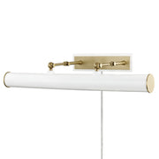 Mitzi - HL263203-AGB/WH - Three Light Picture Light - Holly - Aged Brass/Soft Off White