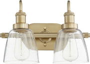 Quorum - 508-2-80 - Two Light Vanity - Hollis - Aged Brass