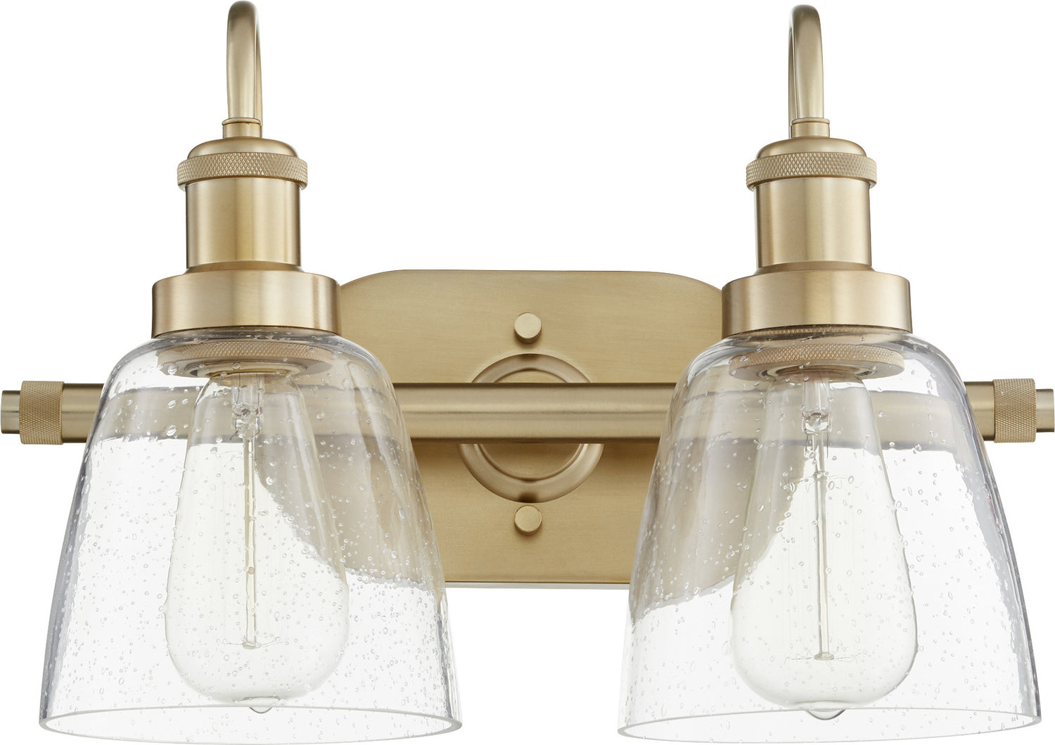 Quorum - 508-2-80 - Two Light Vanity - Hollis - Aged Brass