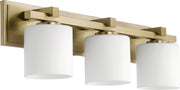 Quorum - 5369-3-80 - Three Light Vanity - Kaplan - Aged Brass