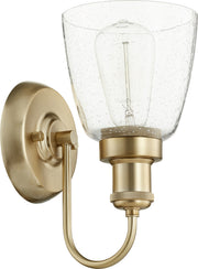 Quorum - 548-1-80 - One Light Wall Mount - HOLLIS - Aged Brass
