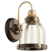 Quorum - 586-1-8086 - One Light Wall Mount - Denny - Aged Brass|Oiled Bronze