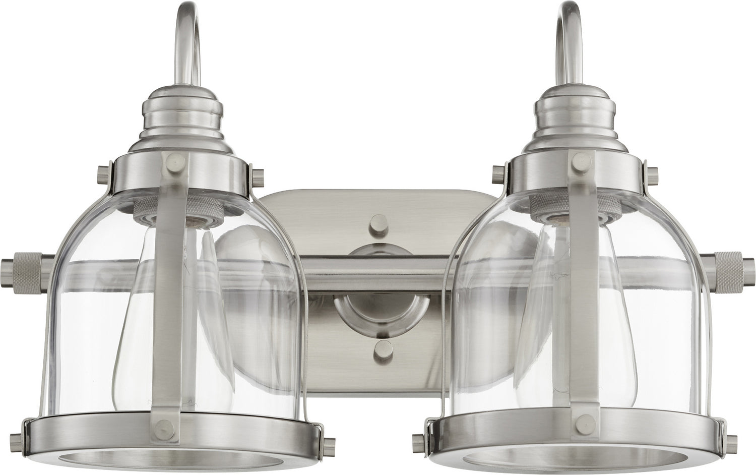 Quorum - 586-2-65 - Two Light Vanity - Denny - Satin Nickel