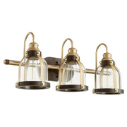 Quorum - 586-3-8086 - Three Light Vanity - Denny - Aged Brass|Oiled Bronze