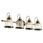 Quorum - 586-4-8086 - Four Light Vanity - Denny - Aged Brass|Oiled Bronze
