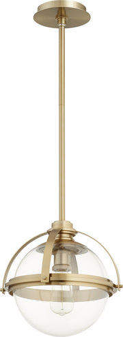Quorum - 88-13-80 - One Light Pendant - Meridian Globe Pendants - Aged Brass