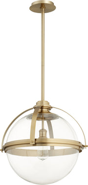 Quorum - 88-20-80 - One Light Pendant - Meridian Globe Pendants - Aged Brass