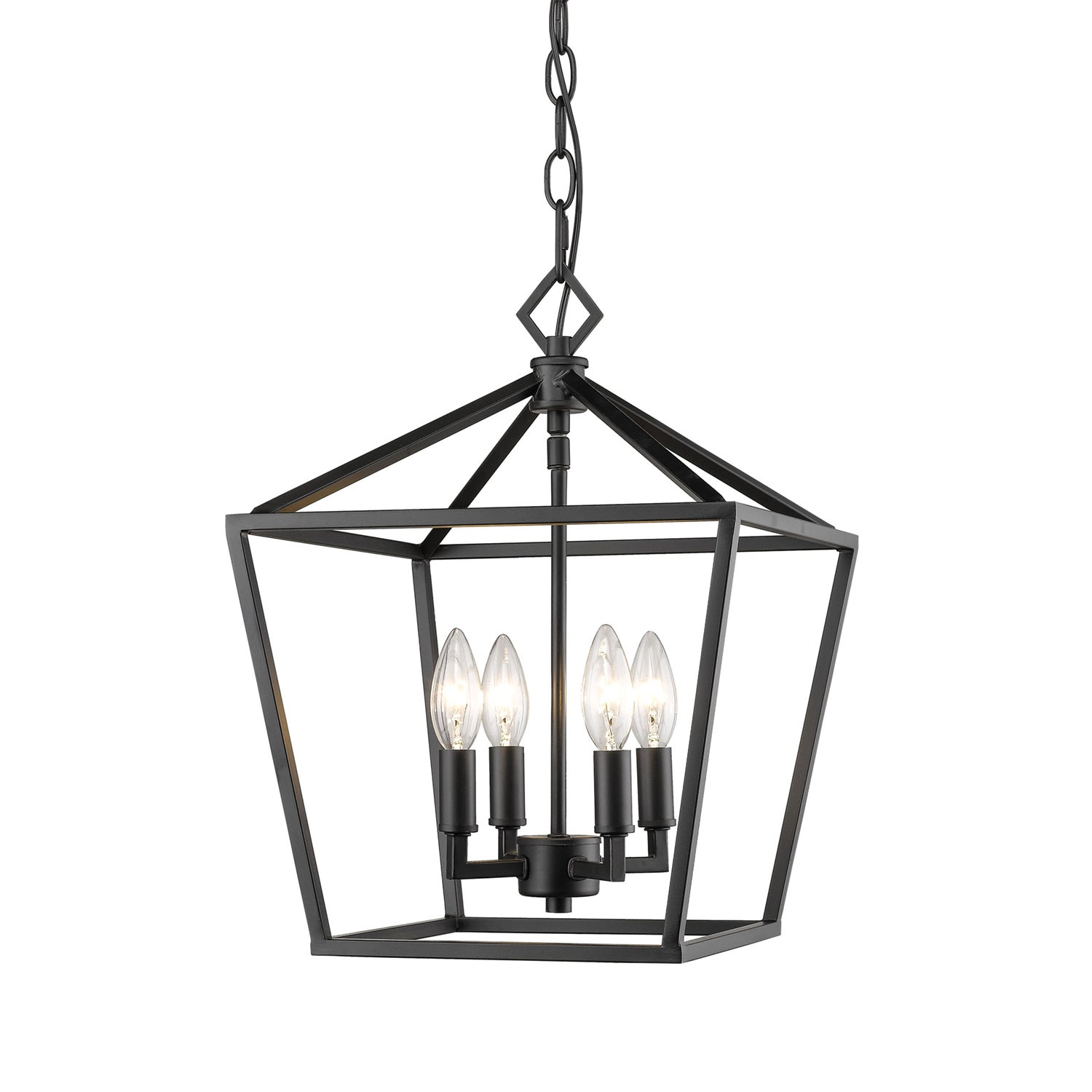 Millennium - 3234-MB - Four Light Pendant - Matte Black