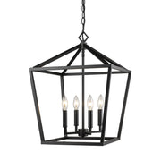 Millennium - 3244-MB - Four Light Pendant - Matte Black