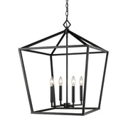 Millennium - 3254-MB - Four Light Pendant - Matte Black