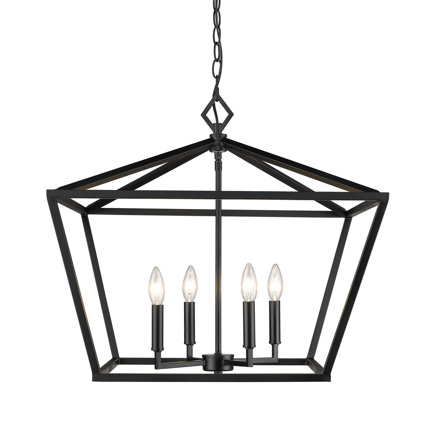 Millennium - 3294-MB - Four Light Pendant - Matte Black
