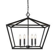 Millennium - 3294-MB - Four Light Pendant - Matte Black