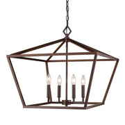 Millennium - 3294-RBZ - Four Light Pendant - Rubbed Bronze