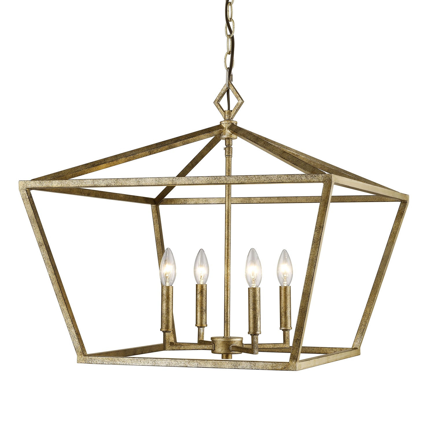 Millennium - 3294-VG - Four Light Pendant - Vintage Gold