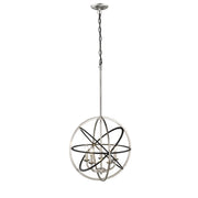 Millennium - 3397-MB/BN - Five Light Pendant - Matte Black/Brushed Nickel