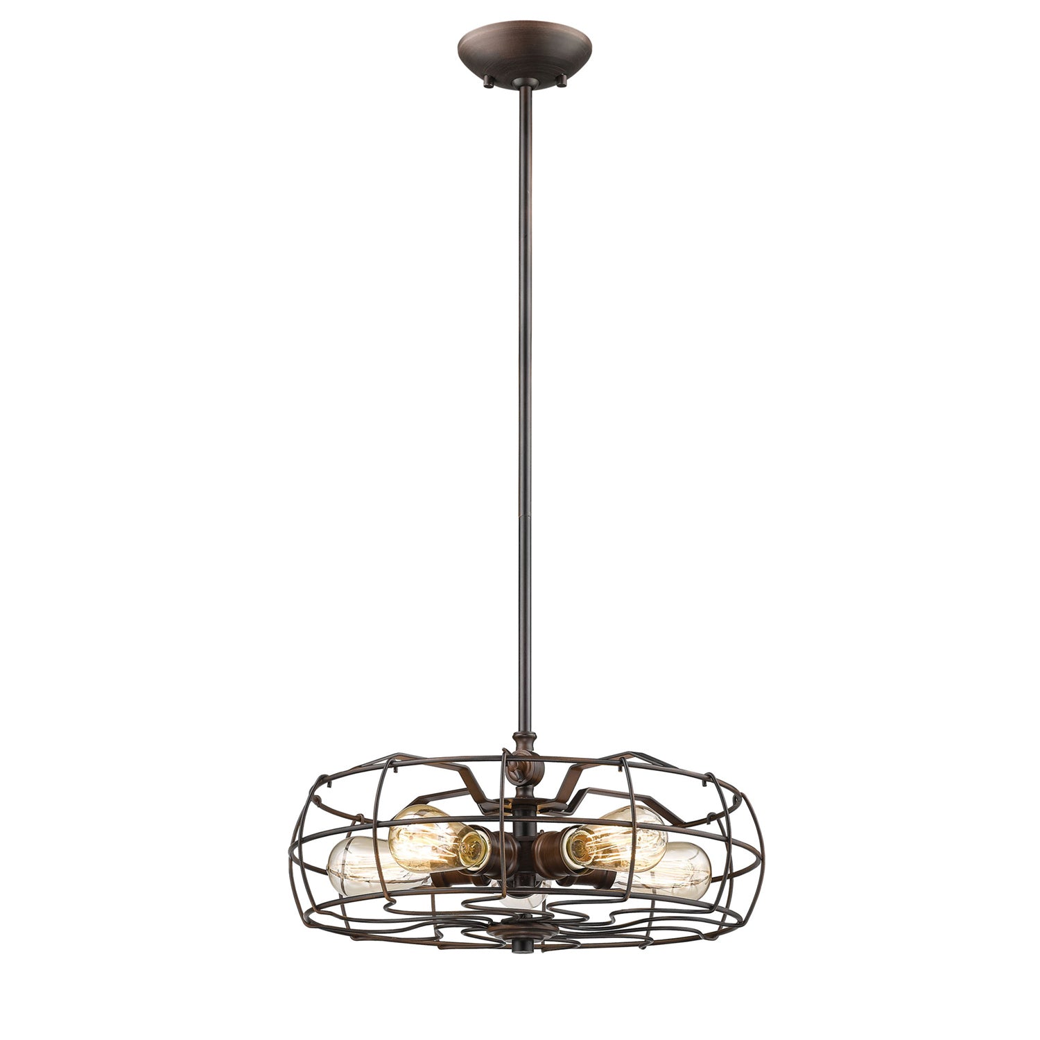 Millennium - 3425-RBZ - Five Light Pendant - Rubbed Bronze