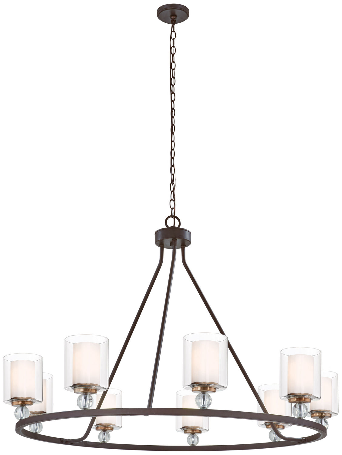 Minka-Lavery - 3087-416 - Nine Light Chandelier - Studio 5 - Painted Bronze W/Natural Brush