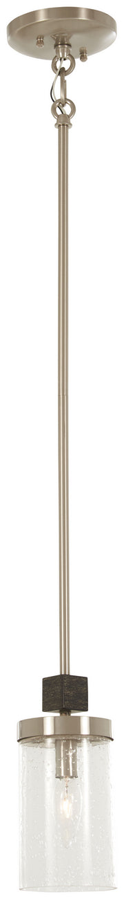 Minka-Lavery - 4630-106 - One Light Mini Pendant - Bridlewood - Stone Grey w/Brushed Nickel